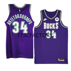 Dres Milwaukee Bucks Giannis Antetokounmpo 34 Nike 2022-23 Classic Edition Ljubičasta Swingman - Muške